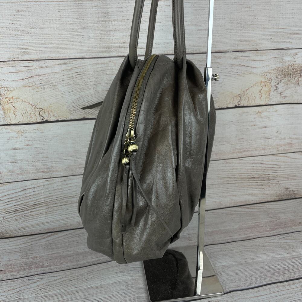 Hobo Divine Leather Slouchy Hobo Bag Dark Gray - Picture 3 of 9